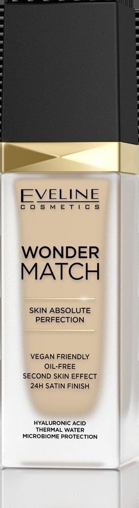 Eveline Wonder Match tonālais krēms nr. 10 Light Vanilla 30 ml cena un informācija | Grima bāzes, tonālie krēmi, pūderi | 220.lv