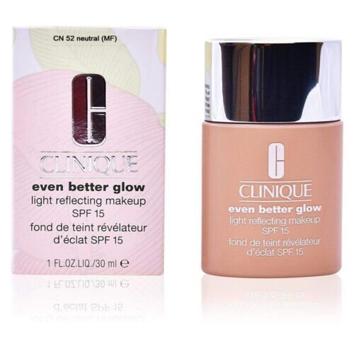 Grima pamats Clinique Even Better Glow Light Reflecting Makeup SPF15, 52 Neutral, 30 ml цена и информация | Grima bāzes, tonālie krēmi, pūderi | 220.lv