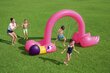 Piepūšamais ūdens smidzinātājs Bestway Jumbo Flamingo, 340x192 cm cena un informācija | Piepūšamās rotaļlietas un pludmales preces | 220.lv
