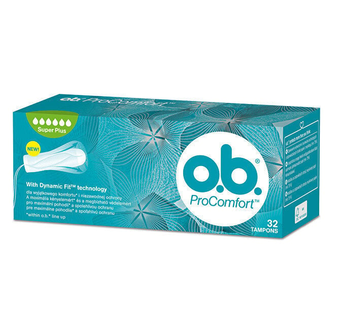 O.B.ProComfort Super Plus tamponi, 32 gab. cena un informācija | Tamponi, higiēniskās paketes, ieliktnīši | 220.lv