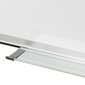 vidaXL magnētiska tāfele, balta, 110x60 cm, tērauds цена и информация | Kancelejas preces | 220.lv