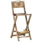 vidaXL saliekami dārza bāra krēsli, 2 gab., pārstrādāts masīvkoks cena un informācija | Dārza krēsli | 220.lv