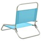 vidaXL salokāmi pludmales krēsli, 2 gab., tirkīzzils audums цена и информация | Dārza krēsli | 220.lv