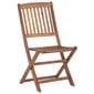 vidaXL saliekami dārza krēsli ar matračiem, 2 gab., akācijas masīvkoks цена и информация | Dārza krēsli | 220.lv