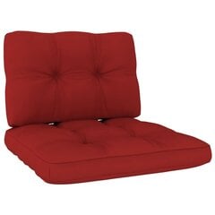 vidaXL palešu dīvānu matrači, 2 gab., sarkani cena un informācija | Krēslu paliktņi | 220.lv