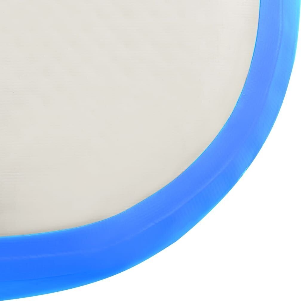 vidaXL piepūšams vingrošanas paklājs ar pumpi, 60x100x15 cm, zils PVC цена и информация | Vingrošanas paklāji | 220.lv