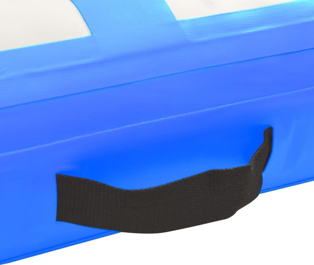 vidaXL piepūšams vingrošanas paklājs ar pumpi, 60x100x15 cm, zils PVC цена и информация | Vingrošanas paklāji | 220.lv
