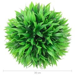 vidaXL mākslīgi apaļie bukši, 2 gab., 30 cm cena un informācija | Mākslīgie ziedi | 220.lv