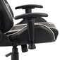 vidaXL datorspēļu krēsls, grozāms, balts, PVC цена и информация | Biroja krēsli | 220.lv