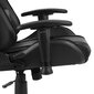 vidaXL datorspēļu krēsls, grozāms, melns, PVC цена и информация | Biroja krēsli | 220.lv
