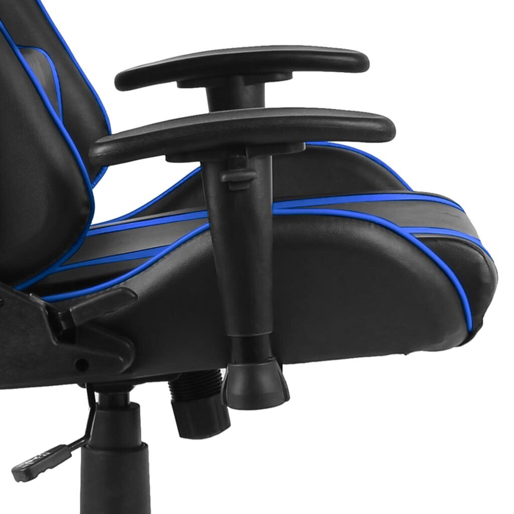 vidaXL datorspēļu krēsls, grozāms, zils, PVC цена и информация | Biroja krēsli | 220.lv