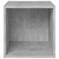 vidaXL TV plaukti, 4 gab., betona pelēki, 37x35x37 cm, skaidu plāksne cena un informācija | TV galdiņi | 220.lv
