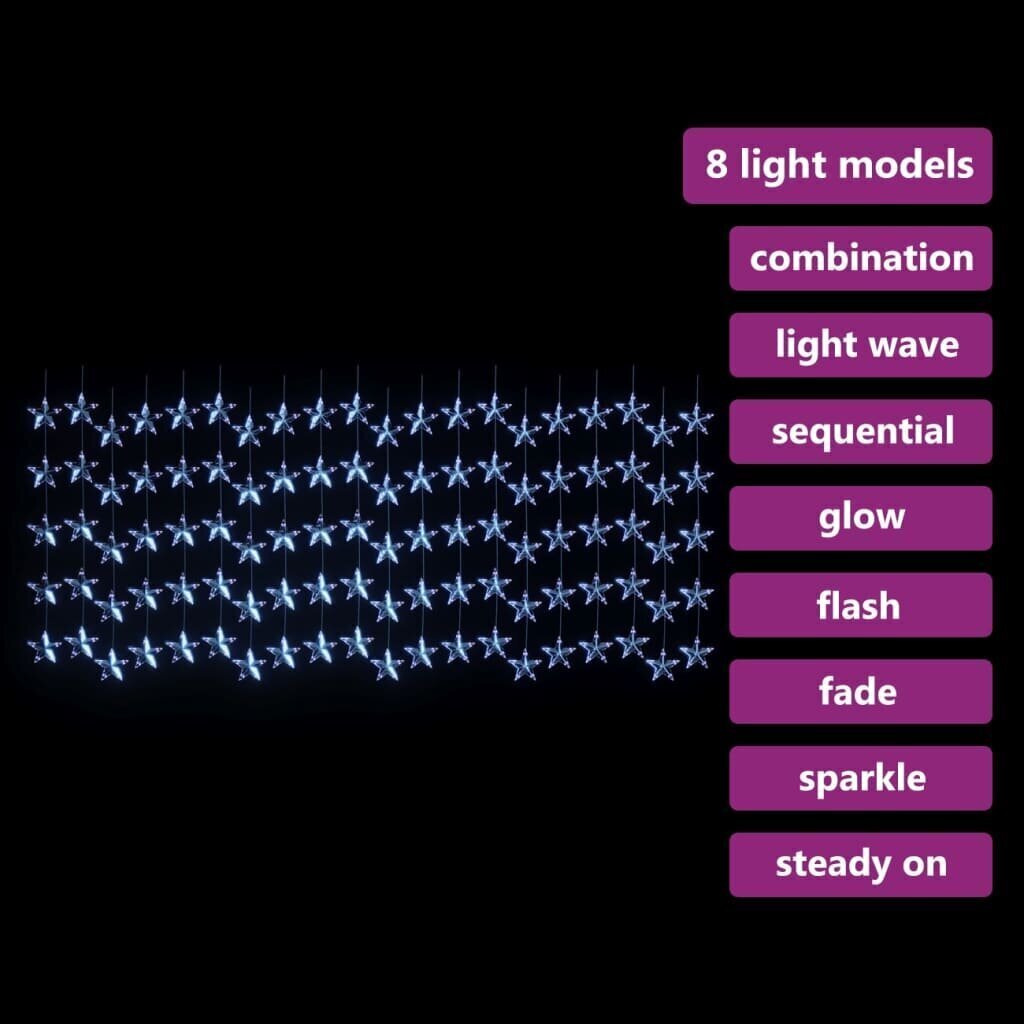 LED zvaigžņu virtene, 500 zilas LED spuldzes цена и информация | Ziemassvētku lampiņas, LED virtenes | 220.lv