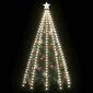 Ziemassvētku eglīšu virtene ar 250 vēsi baltām LED gaismām, 250cm cena un informācija | Ziemassvētku lampiņas, LED virtenes | 220.lv