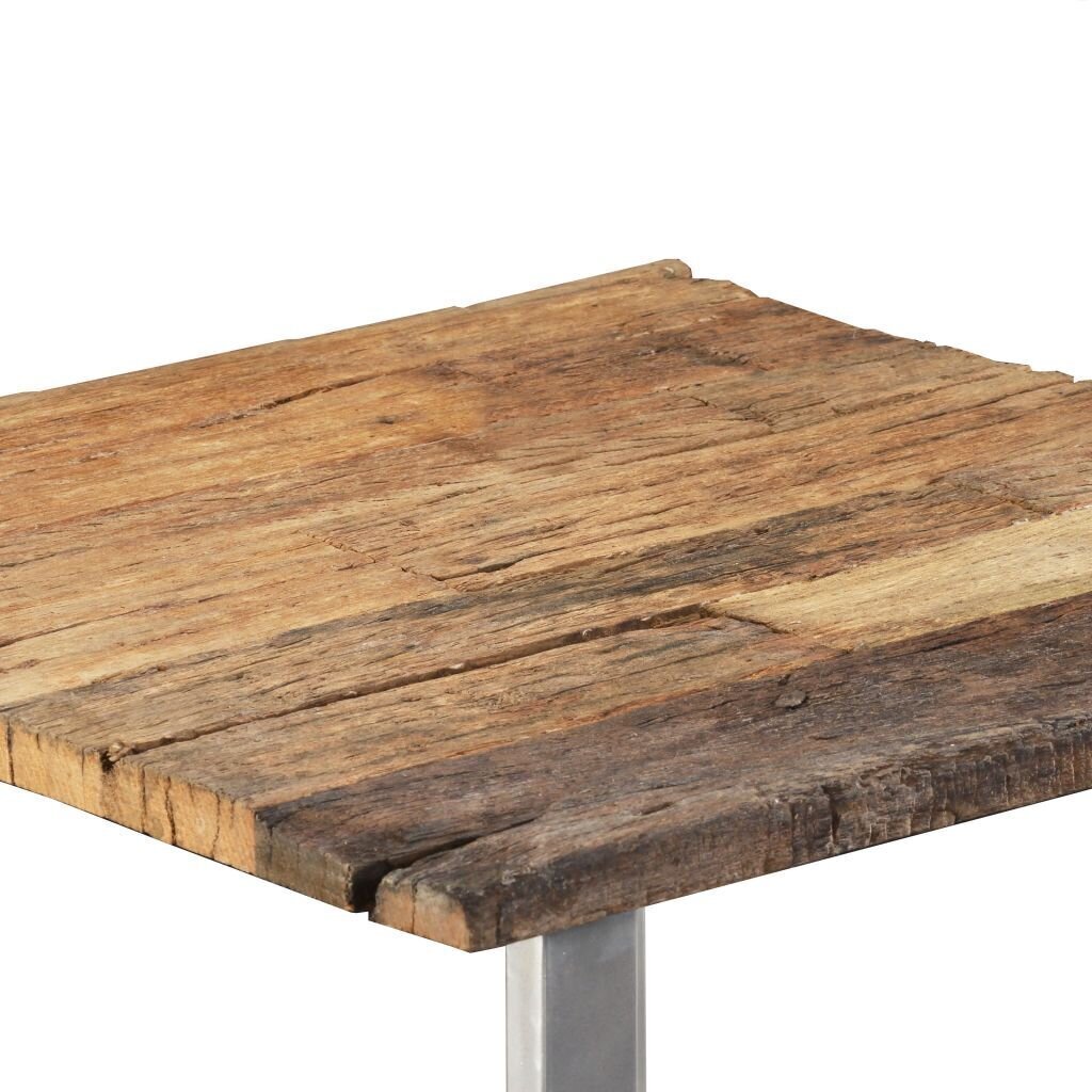 vidaXL kafijas galdiņš, 55x55x40 cm, pārstrādāts masīvkoks цена и информация | Žurnālgaldiņi | 220.lv