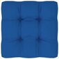 vidaXL palešu dīvāna matracis, 70x70x12 cm, koši zils cena un informācija | Dekoratīvie spilveni un spilvendrānas | 220.lv