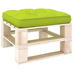 vidaXL palešu dīvāna matracis, 70x70x12 cm, spilgti zaļš cena un informācija | Dekoratīvie spilveni un spilvendrānas | 220.lv