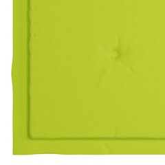vidaXL dārza krēslu matrači, 4 gab., 50x50x4 cm, spilgti zaļš audums цена и информация | Подушки, наволочки, чехлы | 220.lv