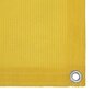 vidaXL balkona aizslietnis, 75x500 cm, dzeltens HDPE cena un informācija | Saulessargi, markīzes un statīvi | 220.lv