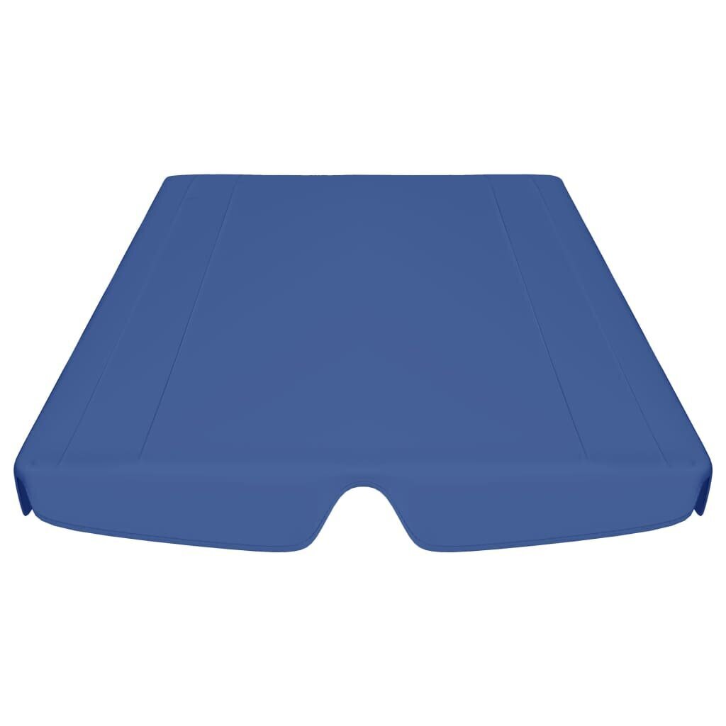 vidaXL dārza šūpoļu rezerves jumtiņš, zils, 188/168x110/145 cm цена и информация | Dārza šūpoles | 220.lv