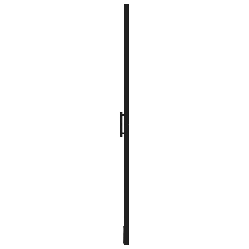 vidaXL dušas durvis, rūdīts stikls, 81x195 cm, melnas цена и информация | Dušas durvis, dušas sienas | 220.lv