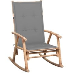 Кресло-качалка с подушкой, коричневое цена и информация | Кресла в гостиную | 220.lv