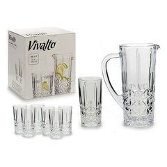 Набор стаканов Vivalto, 6x250ml, 1x1L цена и информация | Стаканы, фужеры, кувшины | 220.lv