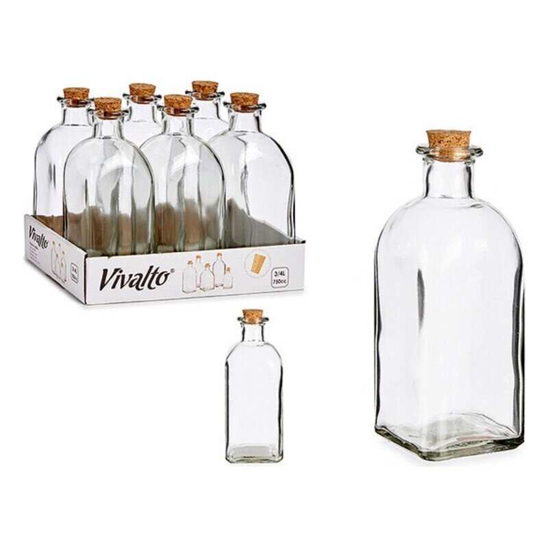 Ūdens pudele Stikls (750 ml) cena un informācija | Glāzes, krūzes, karafes | 220.lv