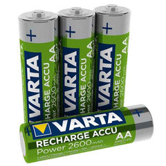 Аккумуляторные батарейки Varta 4 x AA (Пересмотрено A+) цена и информация | Батарейки | 220.lv