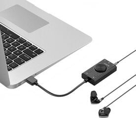 Многофункциональная внешняя звуковая карта Orico USB 2.0, 10 см цена и информация | Звуковые карты | 220.lv