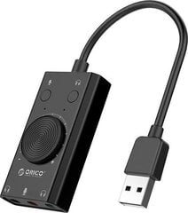 Многофункциональная внешняя звуковая карта Orico USB 2.0, 10 см цена и информация | Звуковые карты | 220.lv