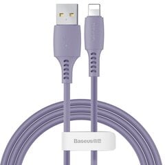 Цветной кабель Baseus USB/Lightning 2.4A, 1.2 м, фиолетовый (CALDC-05) цена и информация | Кабели для телефонов | 220.lv