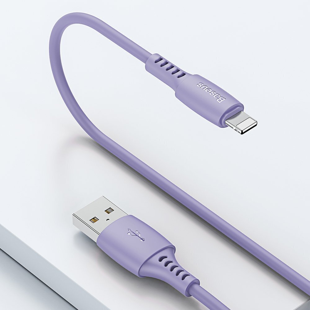 Baseus Colourful Cable USB / Lightning 2.4A 1.2m purple (CALDC-05) cena un informācija | Savienotājkabeļi | 220.lv