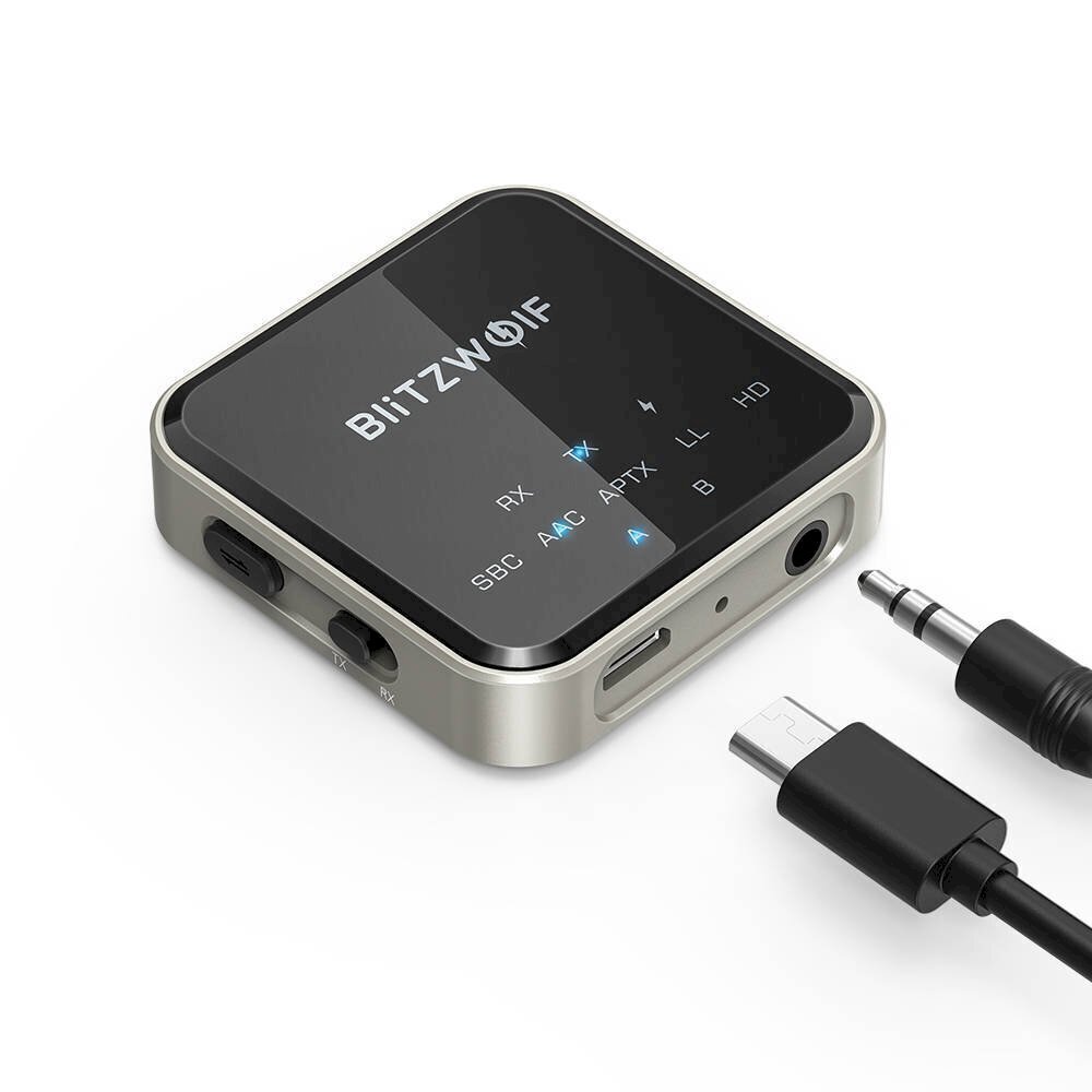 Transmitter / Receiver BlitzWolf BW-BL3, Bluetooth 5.0 цена и информация | Adapteri un USB centrmezgli | 220.lv