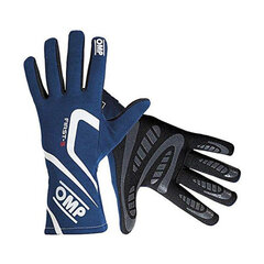 Men's Driving Gloves OMP First-S Zils cena un informācija | Vīriešu cepures, šalles, cimdi | 220.lv