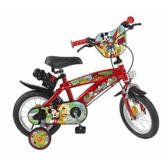 Велосипед Mickey Mouse 12" 12" 3-5 года цена и информация | Велосипеды | 220.lv