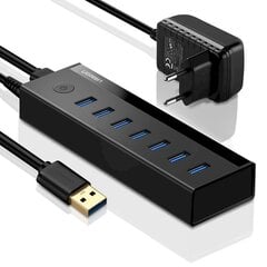 UGREEN US219 7in1 USB to 7x USB 3.0 adapter (grey) cena un informācija | Adapteri un USB centrmezgli | 220.lv