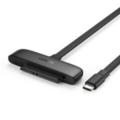 UGREEN USB-C 3.0 to 2.5-Inch SATA Converter, OTG, 50cm (black) цена и информация | Адаптеры и USB разветвители | 220.lv