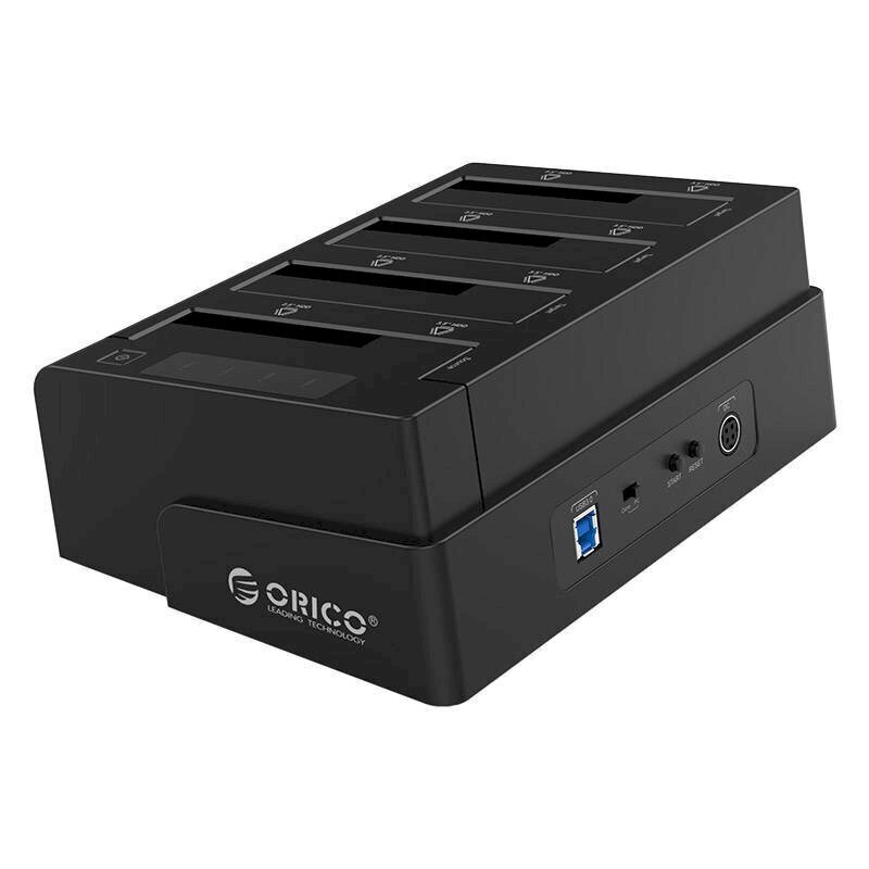 Orico Clone Hard Drive Dock 2.5 / 3.5 inch 4 Bay USB3.0 1 to 3 (black) cena un informācija | Adapteri un USB centrmezgli | 220.lv