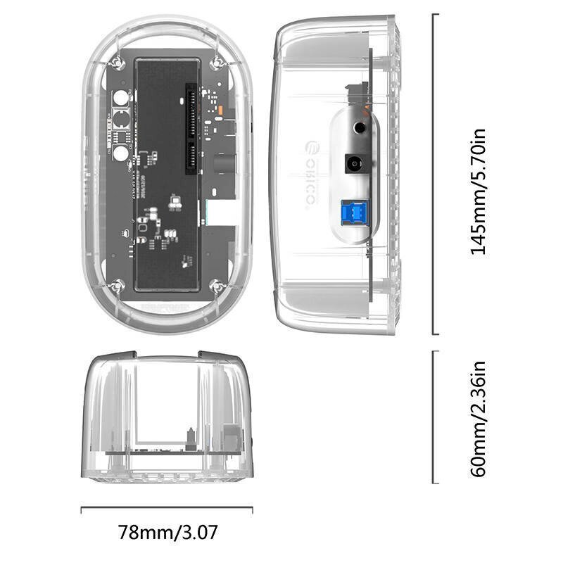 Docking Station Orico 1-Bay HDD/SSD 3.5” USB-B 3.0, SATA III цена и информация | Adapteri un USB centrmezgli | 220.lv