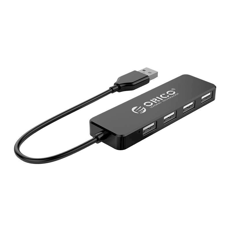 Orico Adapter Hub, USB to 4xUSB (black) cena un informācija | Adapteri un USB centrmezgli | 220.lv