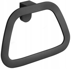 Mexen Lea ring dvieļu pakaramais, black cena un informācija | Vannas istabas aksesuāri | 220.lv