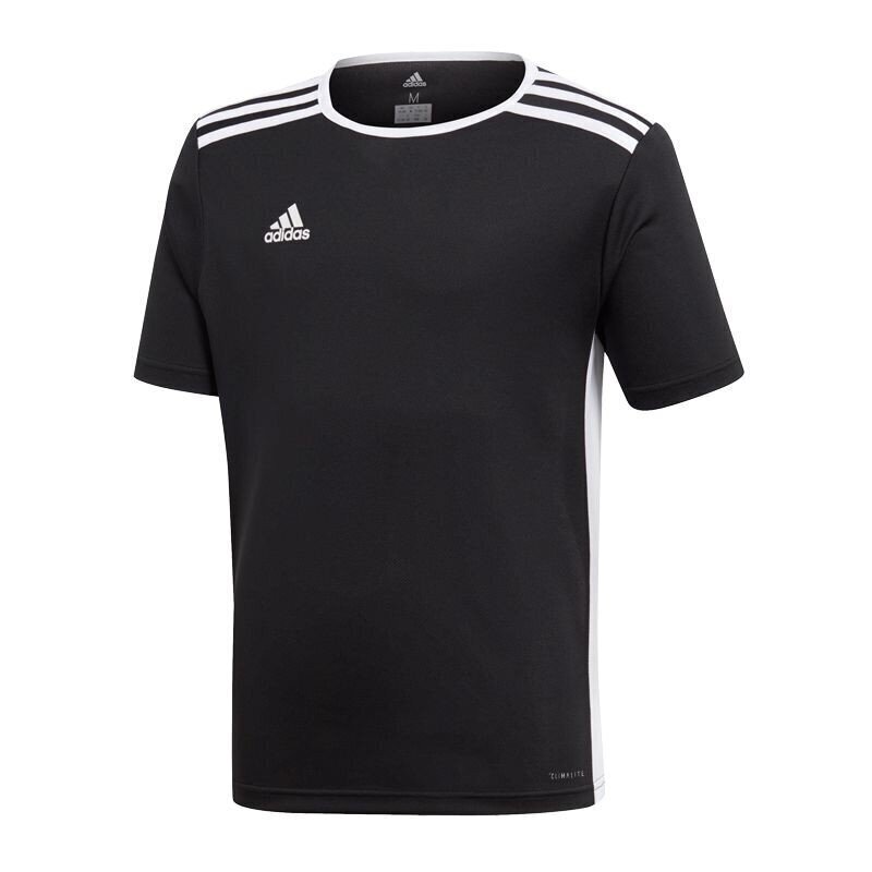 T-krekls zēniem Adidas Entrada 18 Jr CF1041, melns cena un informācija | Zēnu krekli | 220.lv