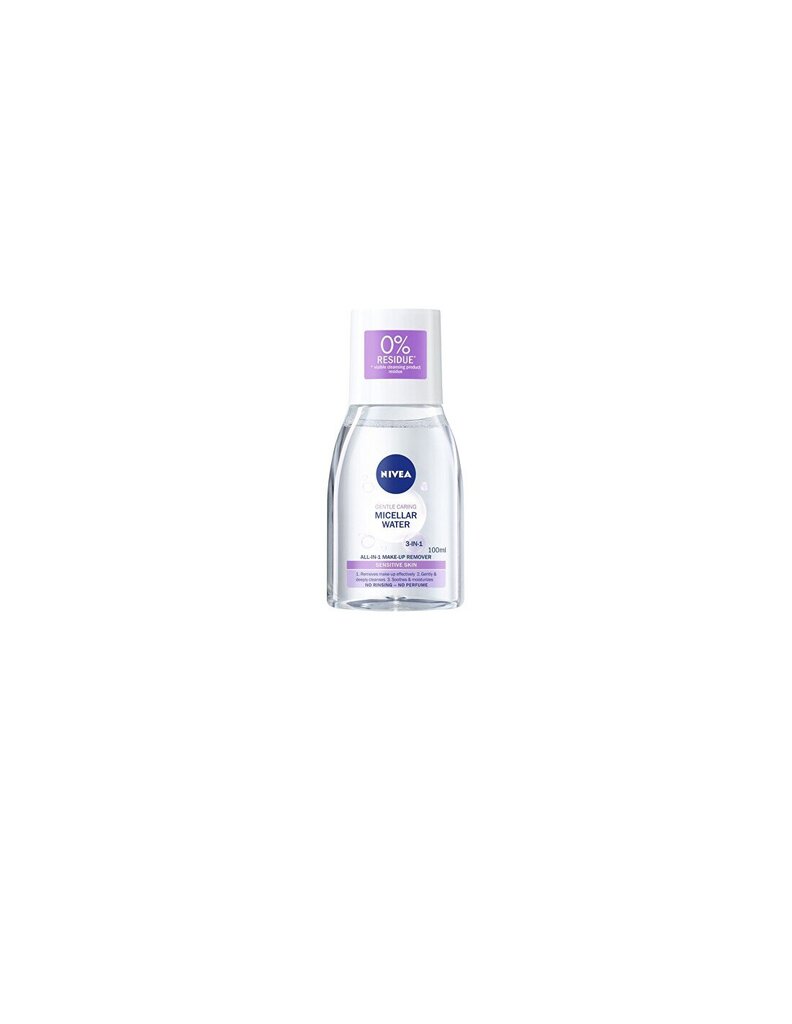 Nomierinošs micelārais ūdens 3 in 1 Nivea Micellar Water 100 ml cena un informācija | Sejas ādas kopšana | 220.lv