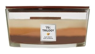 WoodWick ароматическая свеча Trilogy Cafe Sweets 453,5г цена и информация | Подсвечники, свечи | 220.lv