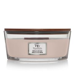 WoodWick aromātiska svece Sea Salt & Vanilla, 453.6 g cena un informācija | Sveces un svečturi | 220.lv