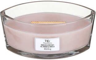 WoodWick aromātiska svece Sea Salt & Vanilla, 453.6 g cena un informācija | Sveces un svečturi | 220.lv