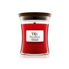 WoodWick ароматическая свеча Pomegranate, 85 г цена и информация | Подсвечники, свечи | 220.lv