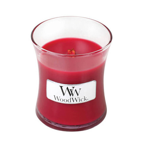 WoodWick aromātiska svece Pomegranate, 85 g cena un informācija | Sveces un svečturi | 220.lv