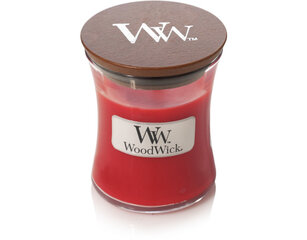 WoodWick aromātiska svece Crimson Berries, 85 g cena un informācija | Sveces un svečturi | 220.lv